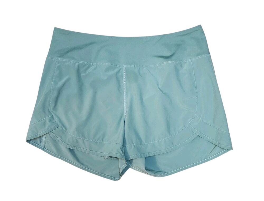 Tough Mode Women's XL Ash Green Lightweight Running Volleyball Mesh Line Shorts